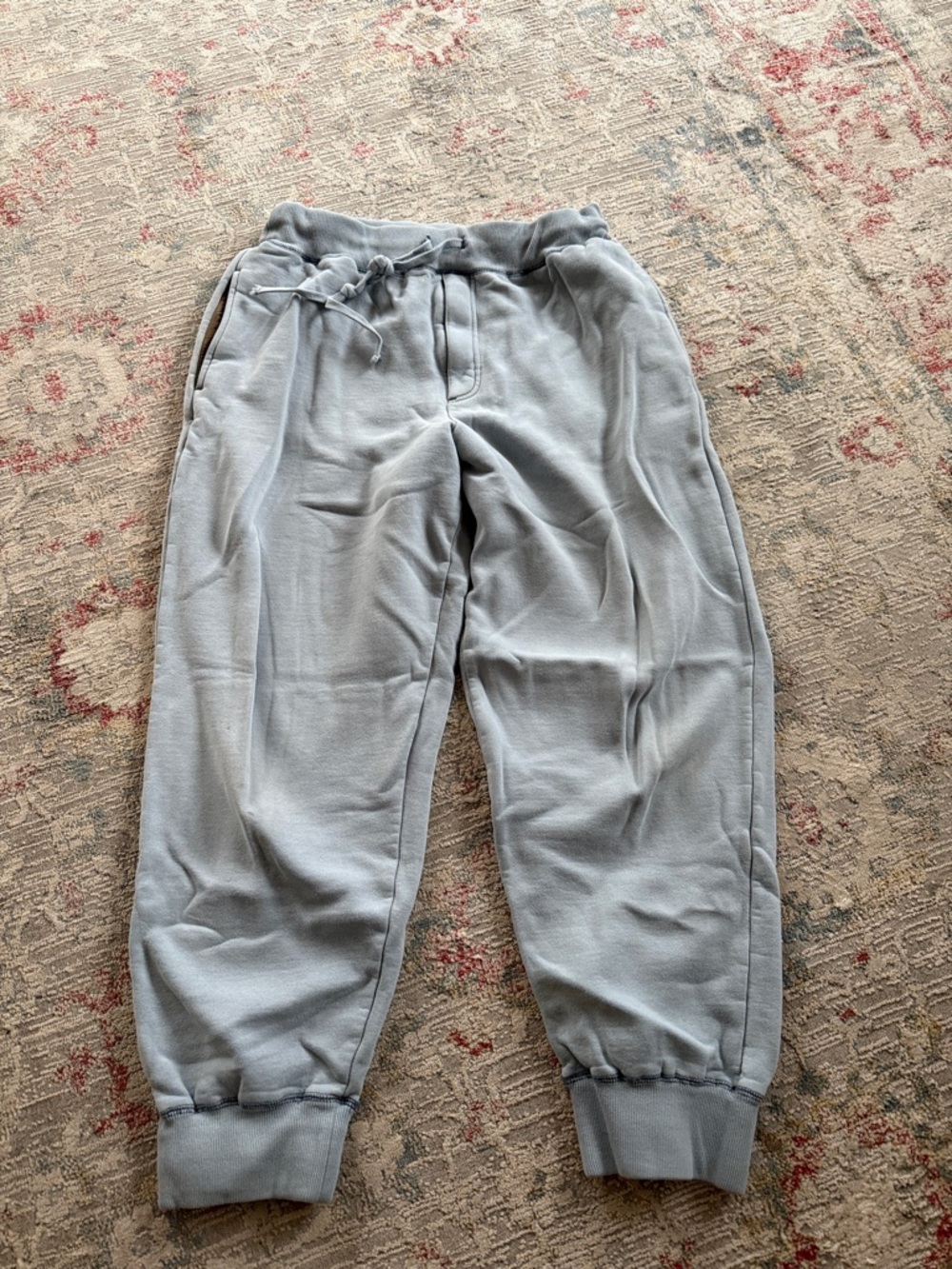 Women's Light Gray Drawstring Jogger Sweatpants